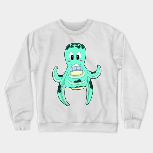 Octopus with Bottle of Milk Crewneck Sweatshirt